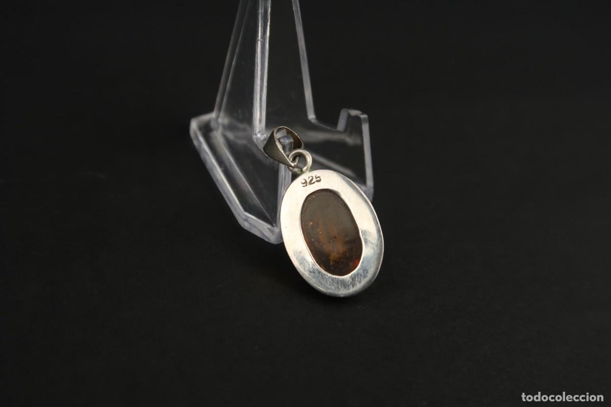 Joyeria: Antiguo Colgante de Plata y &Aacute;mbar - Foto 7