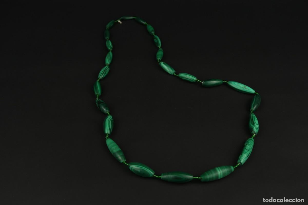 Joyeria: Antiguo Collar de Malaquita - Foto 2