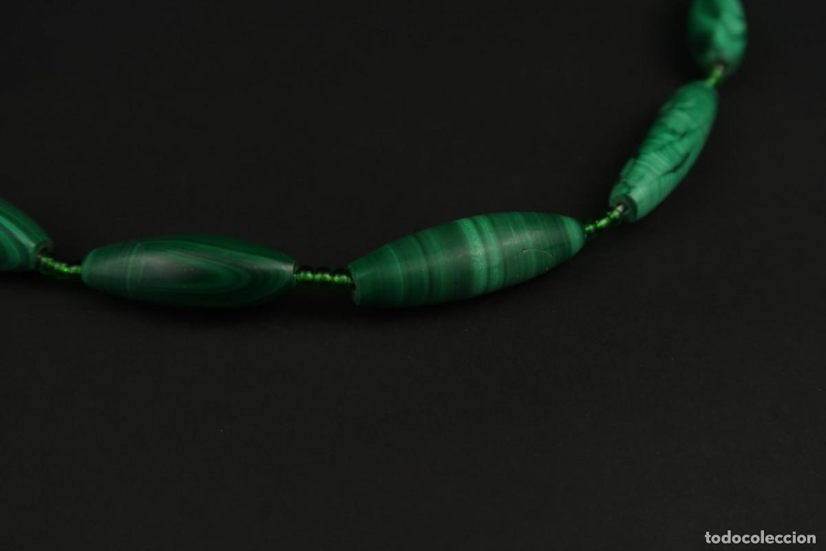 Joyeria: Antiguo Collar de Malaquita - Foto 3