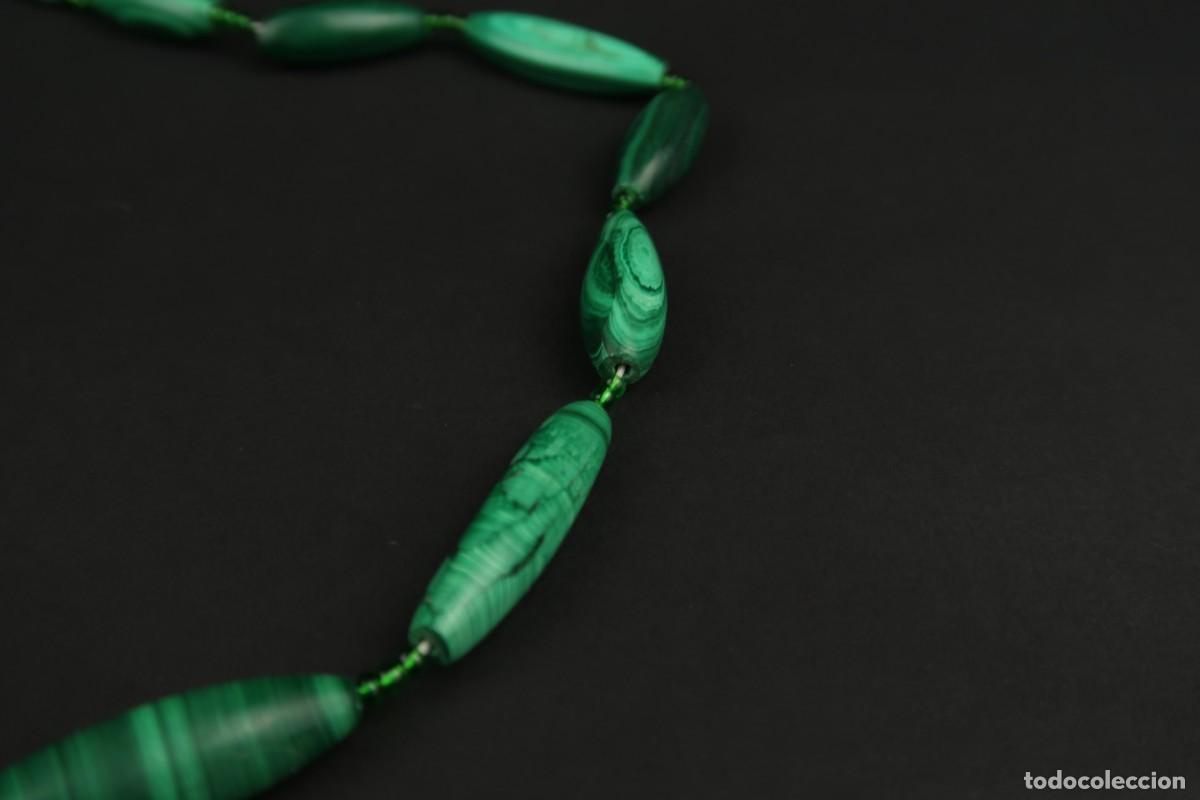 Joyeria: Antiguo Collar de Malaquita - Foto 4