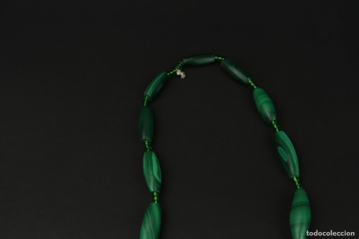 Joyeria: Antiguo Collar de Malaquita - Foto 6