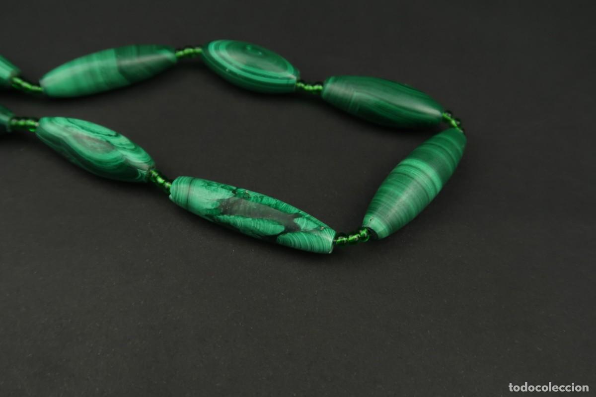 Joyeria: Antiguo Collar de Malaquita - Foto 7