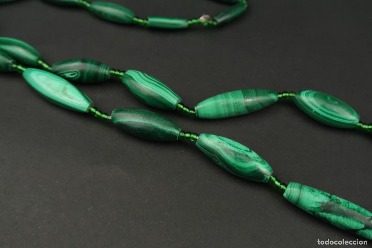 Joyeria: Antiguo Collar de Malaquita - Foto 8