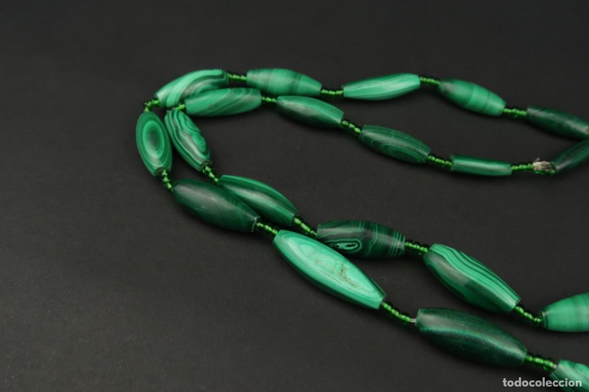 Joyeria: Antiguo Collar de Malaquita - Foto 9