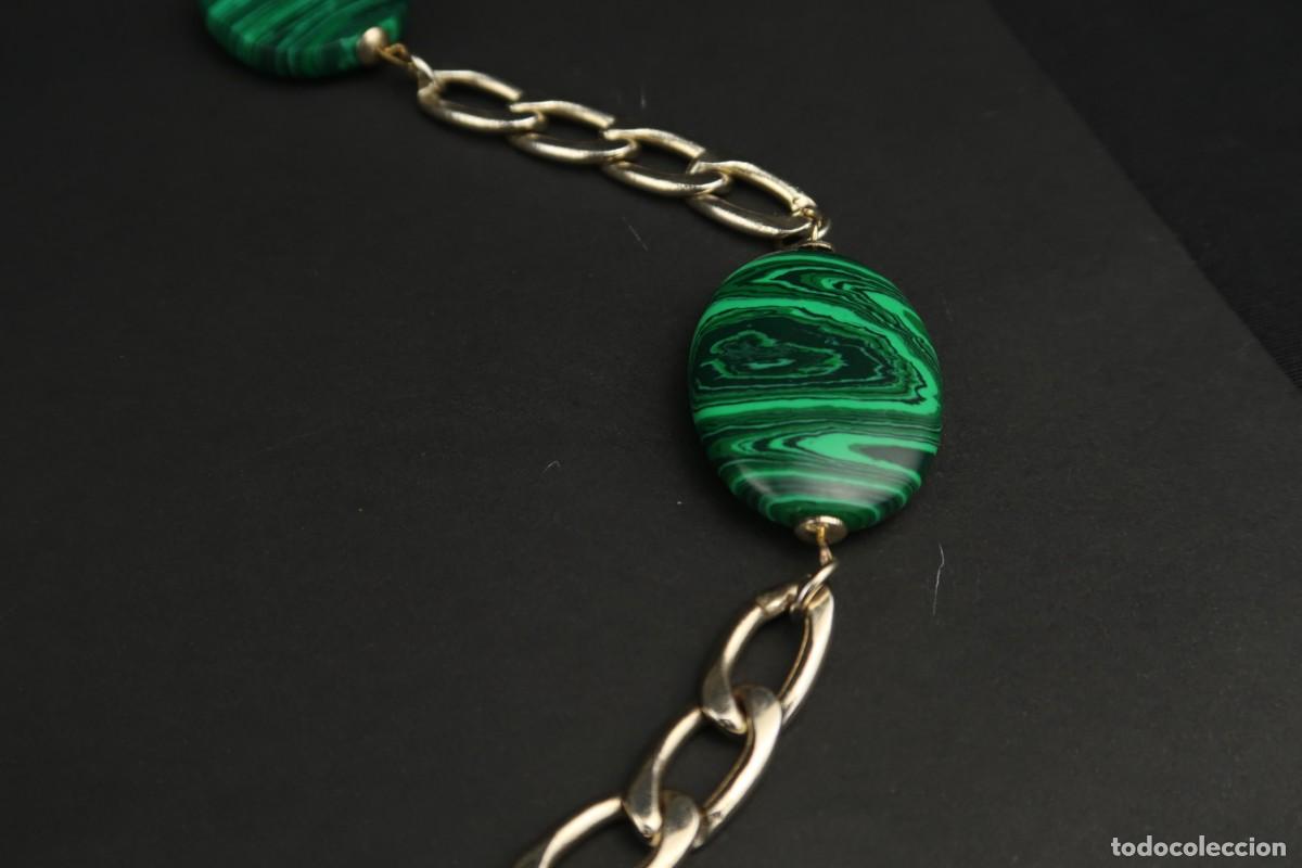 Joyeria: Antiguo Collar de Malaquita y &Aacute;gata - Foto 5