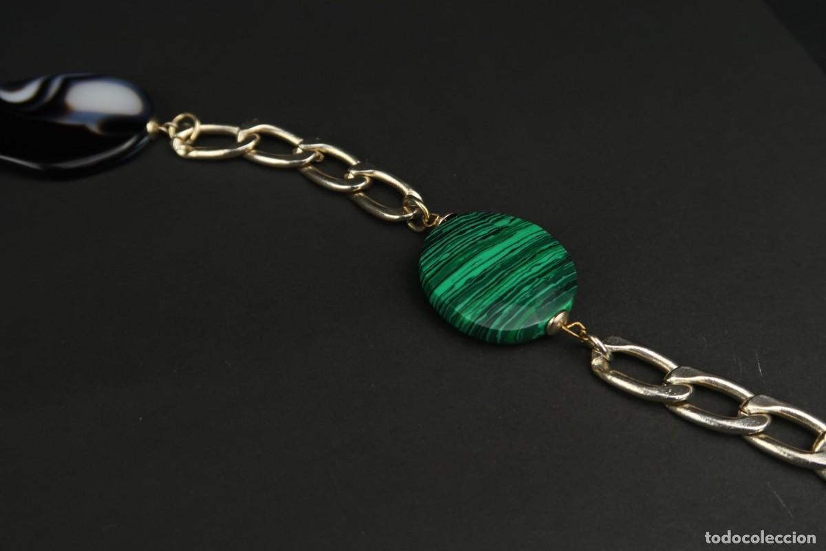 Joyeria: Antiguo Collar de Malaquita y &Aacute;gata - Foto 6