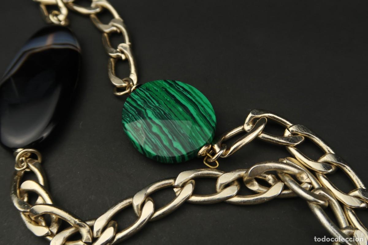 Joyeria: Antiguo Collar de Malaquita y &Aacute;gata - Foto 15