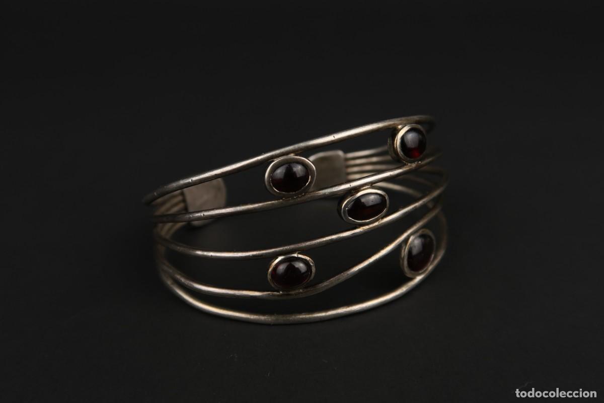 Joyeria: Antiguo Brazalete de Plata - Foto 3