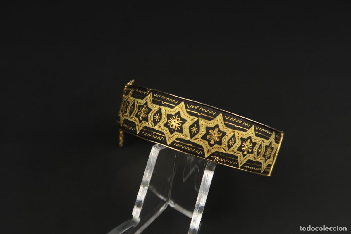 Joyeria: Antiguo Brazalete Damasquinado - Foto 5