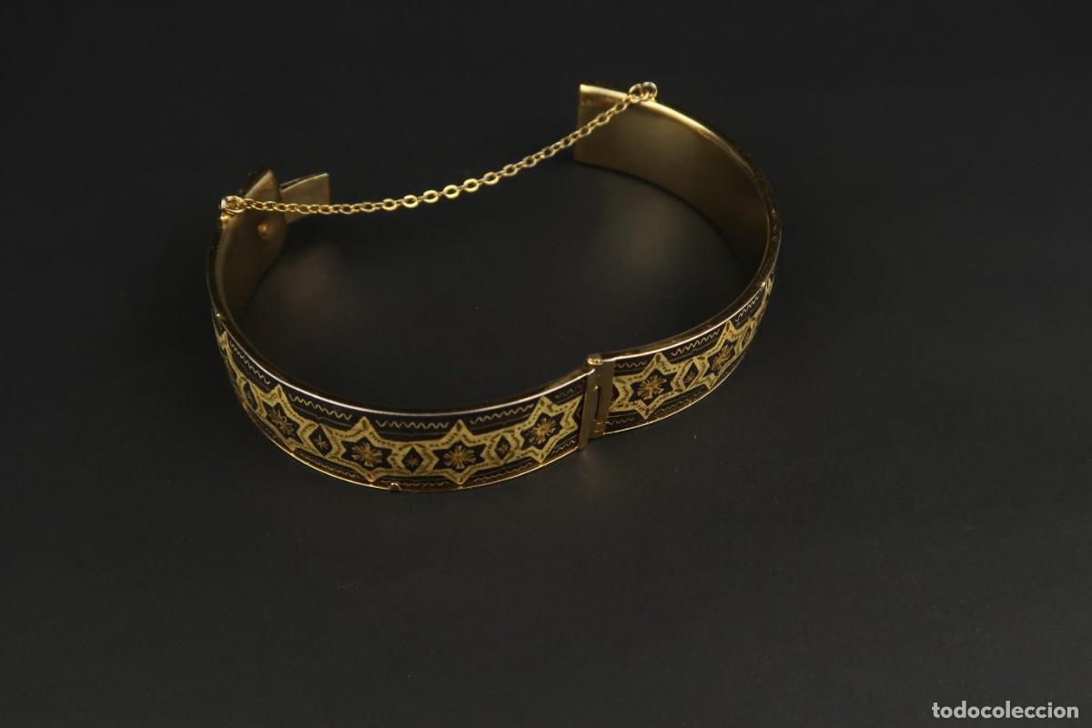 Joyeria: Antiguo Brazalete Damasquinado - Foto 9