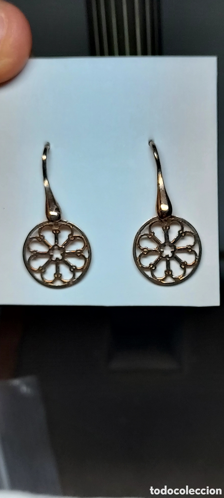 Joyeria: BONITOS PENDIENTES DE PLATA DORADA CU&Ntilde;ADOS 925 - Foto 6