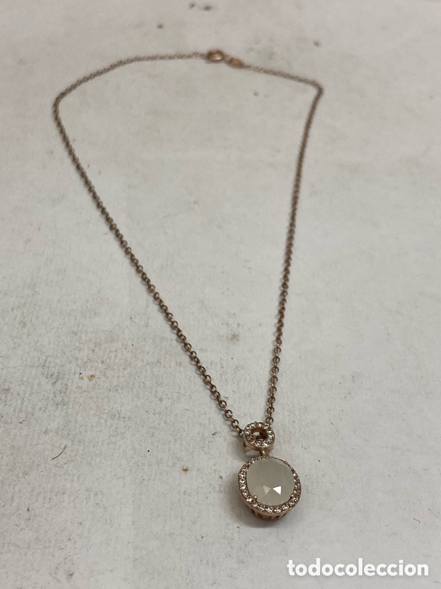 Joyeria: Collar de plata dorada engastado CC171 - Foto 1