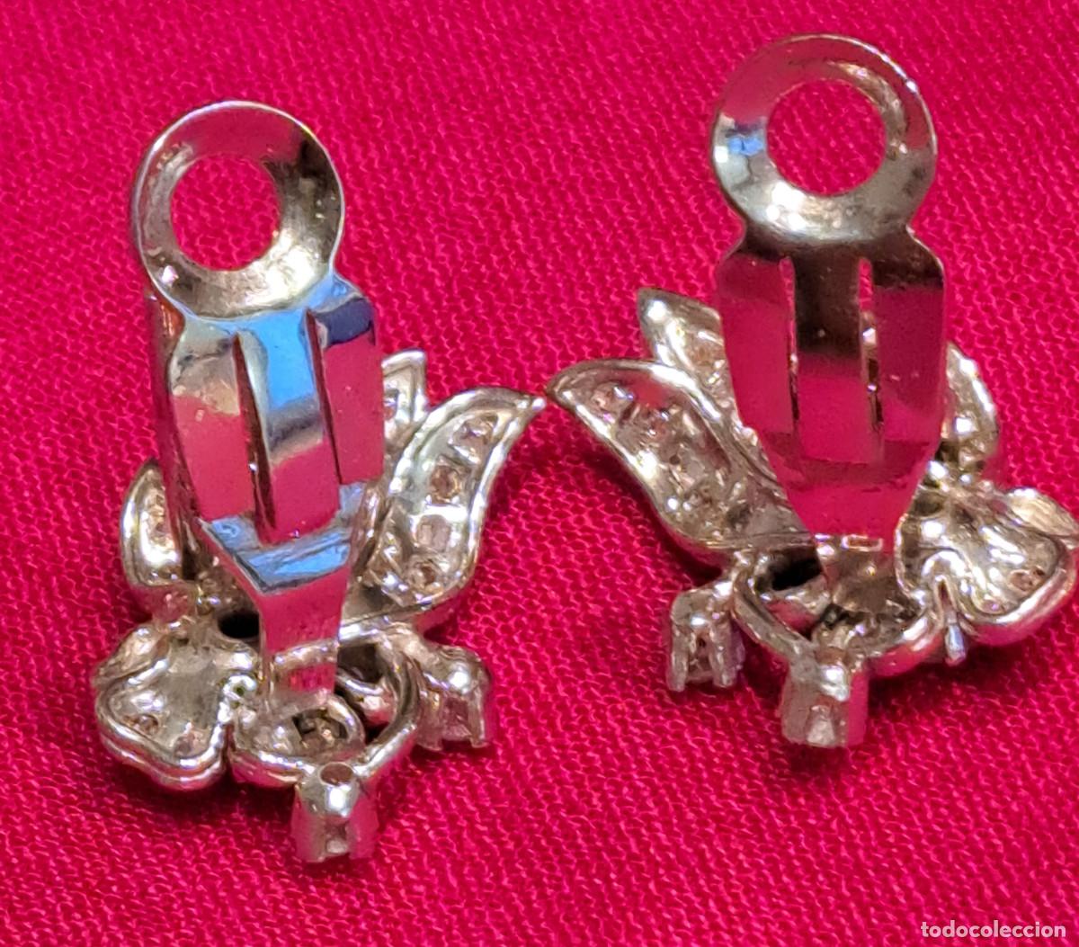 Joyeria: ANTIGUOS PENDIENTES DE PLATINO Y DIAMANTES - ref. 101 - Foto 8