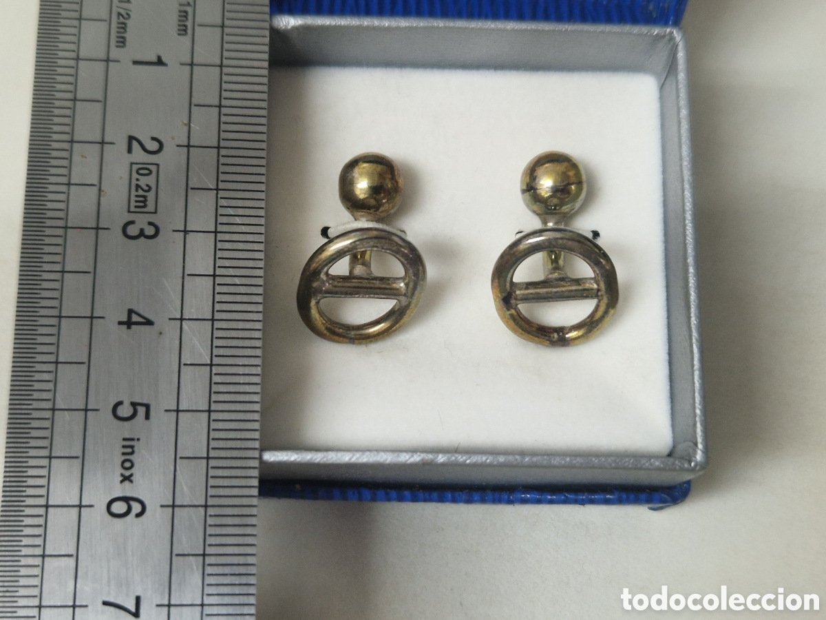 Joyeria: GEMELOS EN PLATA DORADA ALEXANDRA - Foto 8