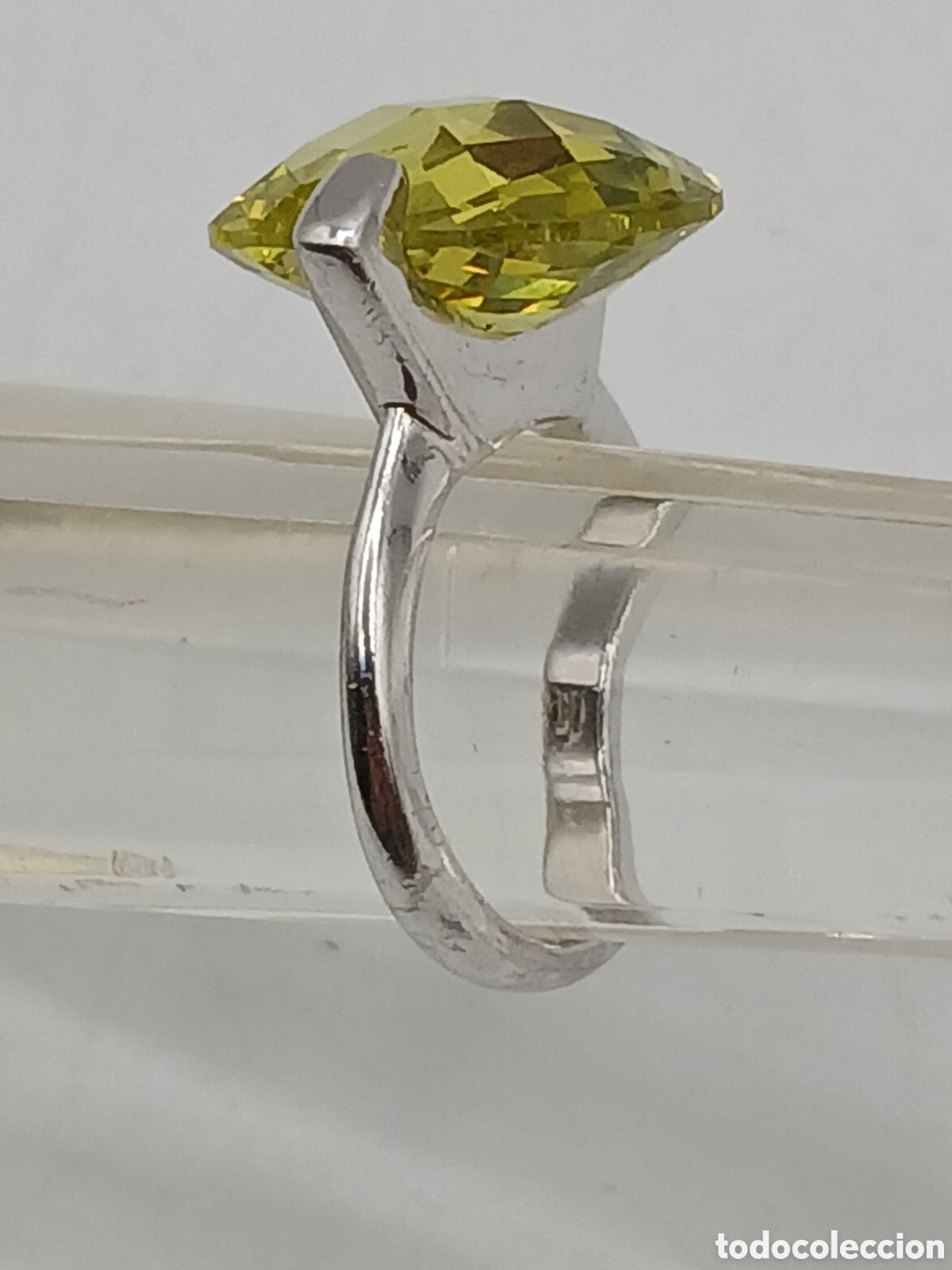 Joyeria: Anillo plata 925mls y topacio lim&oacute;n - Foto 4