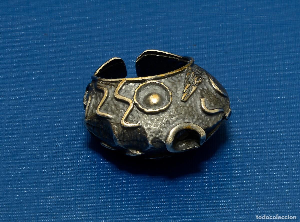 Joyeria: ORIGINAL ANILLO DE PLATA VINTAGE, PEZ ABISAL - Foto 1