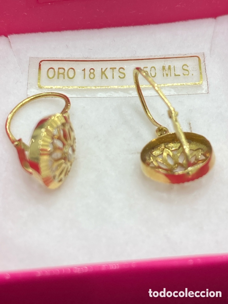 Joyeria: Pendientes de oro 18 kilates de ni&ntilde;a - Foto 2