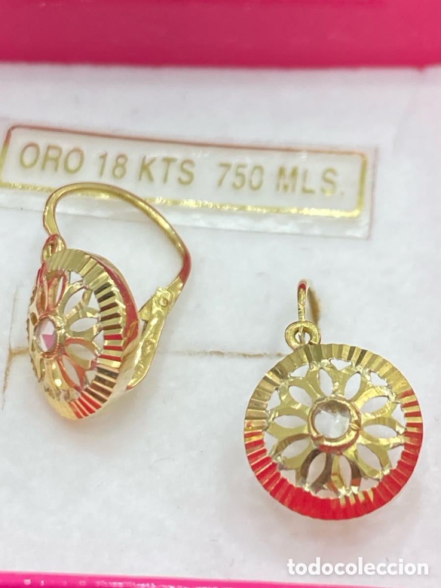 Joyeria: Pendientes de oro 18 kilates de ni&ntilde;a - Foto 3