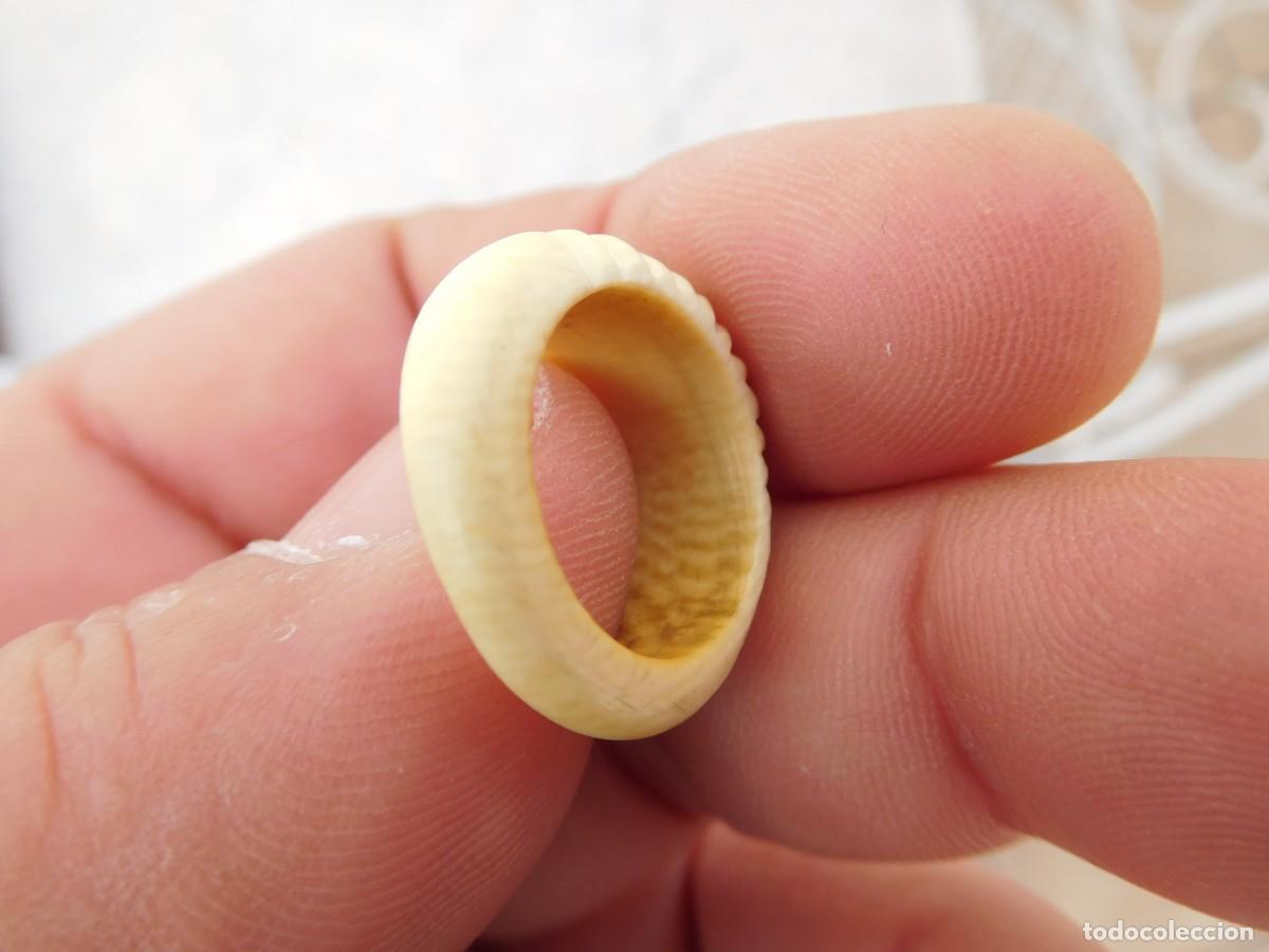 Joyeria: Anillo antiguo de marfil - Foto 3