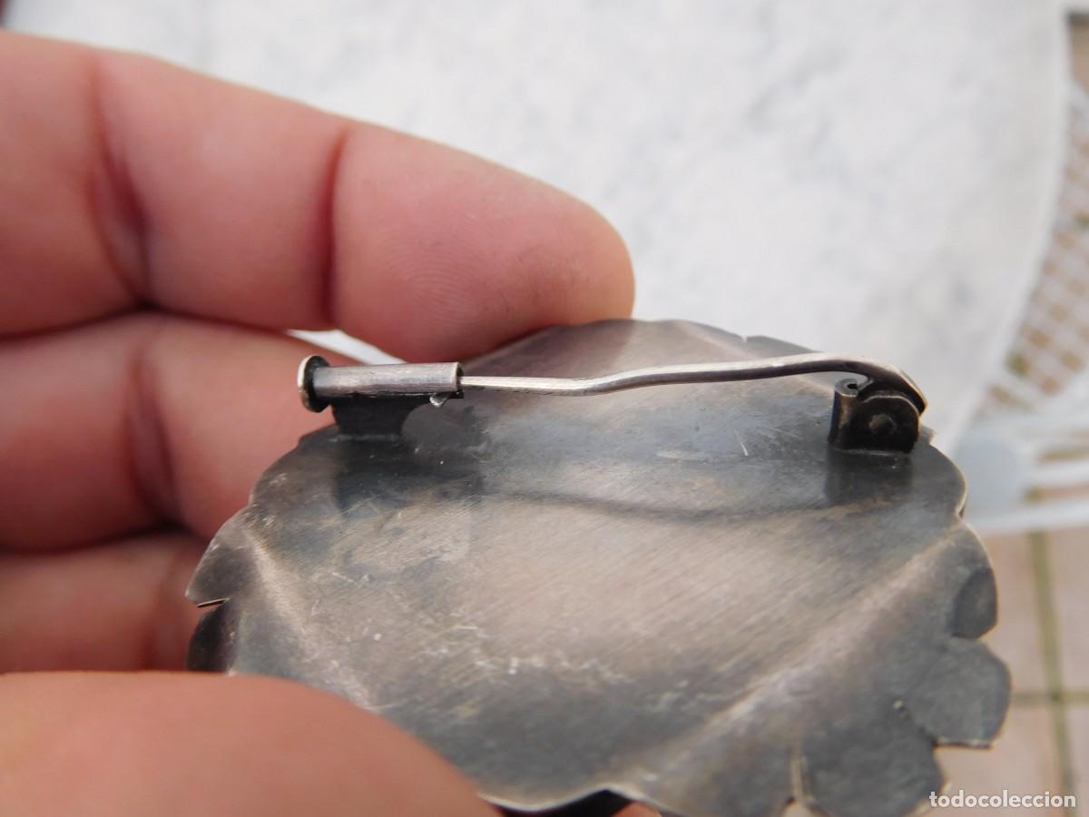 Joyeria: Broche antiguo de plata y esmalte - Foto 6