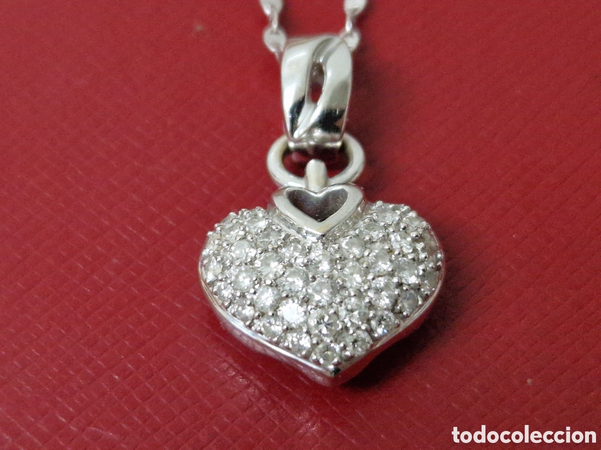 Joyeria: CORAZON EM ORO BLANCO 18 K EN PAVE DE DIAMANTES - Foto 4