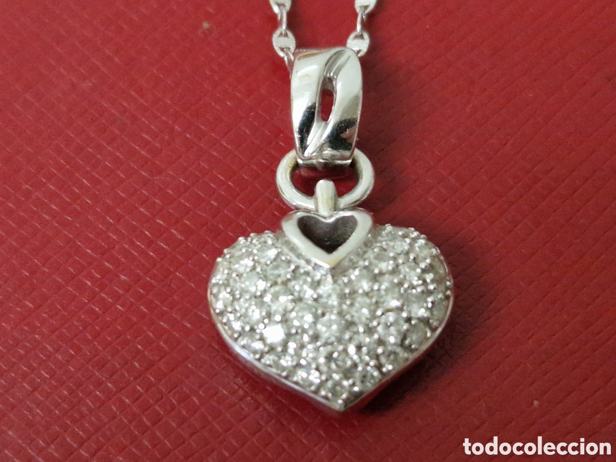 Joyeria: CORAZON EM ORO BLANCO 18 K EN PAVE DE DIAMANTES - Foto 5