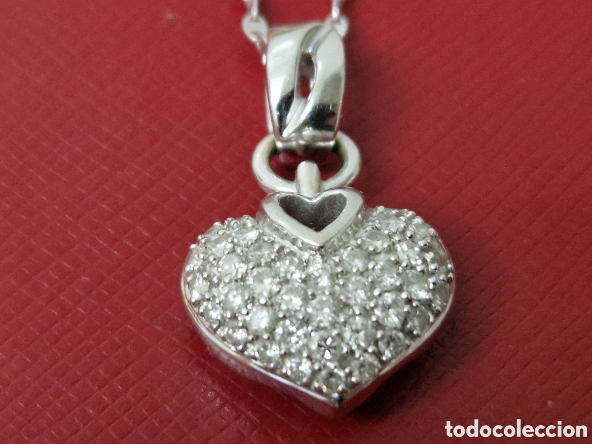 Joyeria: CORAZON EM ORO BLANCO 18 K EN PAVE DE DIAMANTES - Foto 3