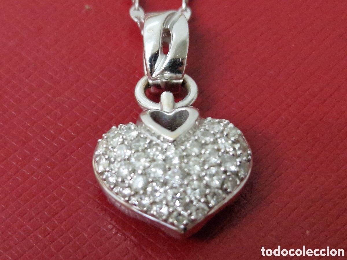 Joyeria: CORAZON EM ORO BLANCO 18 K EN PAVE DE DIAMANTES - Foto 1