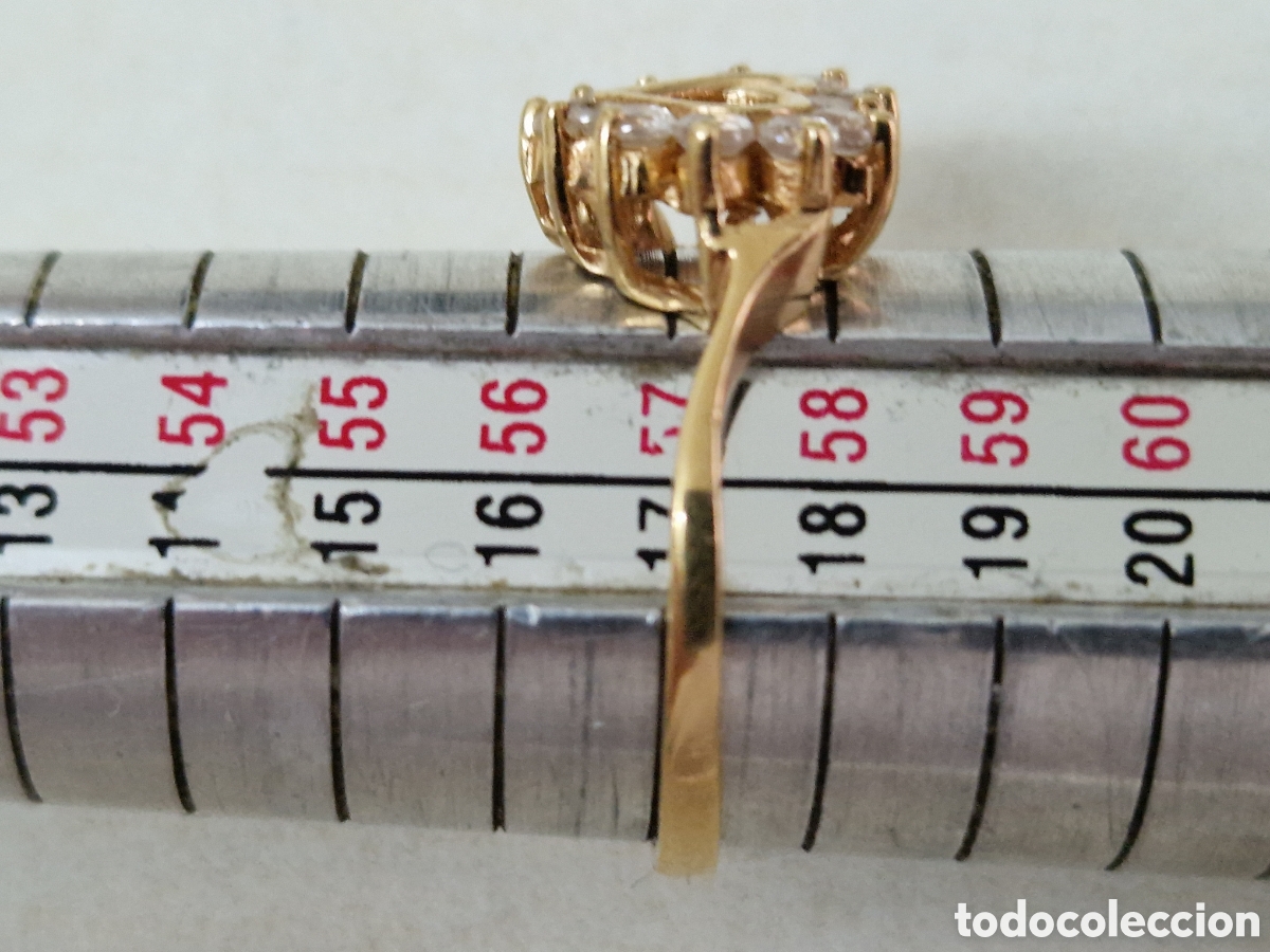 Joyeria: ANILLO ORO 18 K Y CIRCONITAS - Foto 4