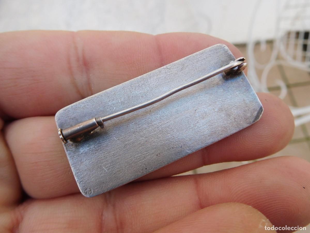 Joyeria: Broche antiguo de plata y esmalte - Foto 4