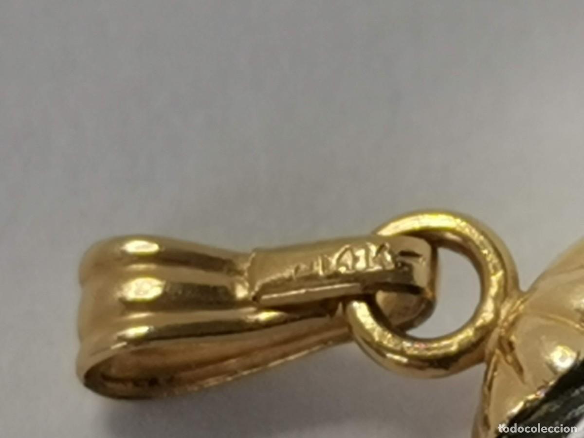 Joyeria: Colgante ojo de tigre 14 k - Foto 3