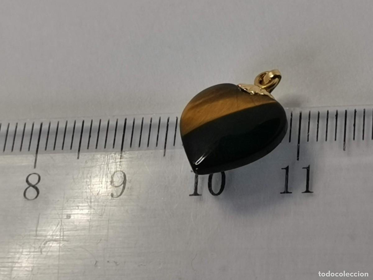 Joyeria: Colgante ojo de tigre 14 k - Foto 5