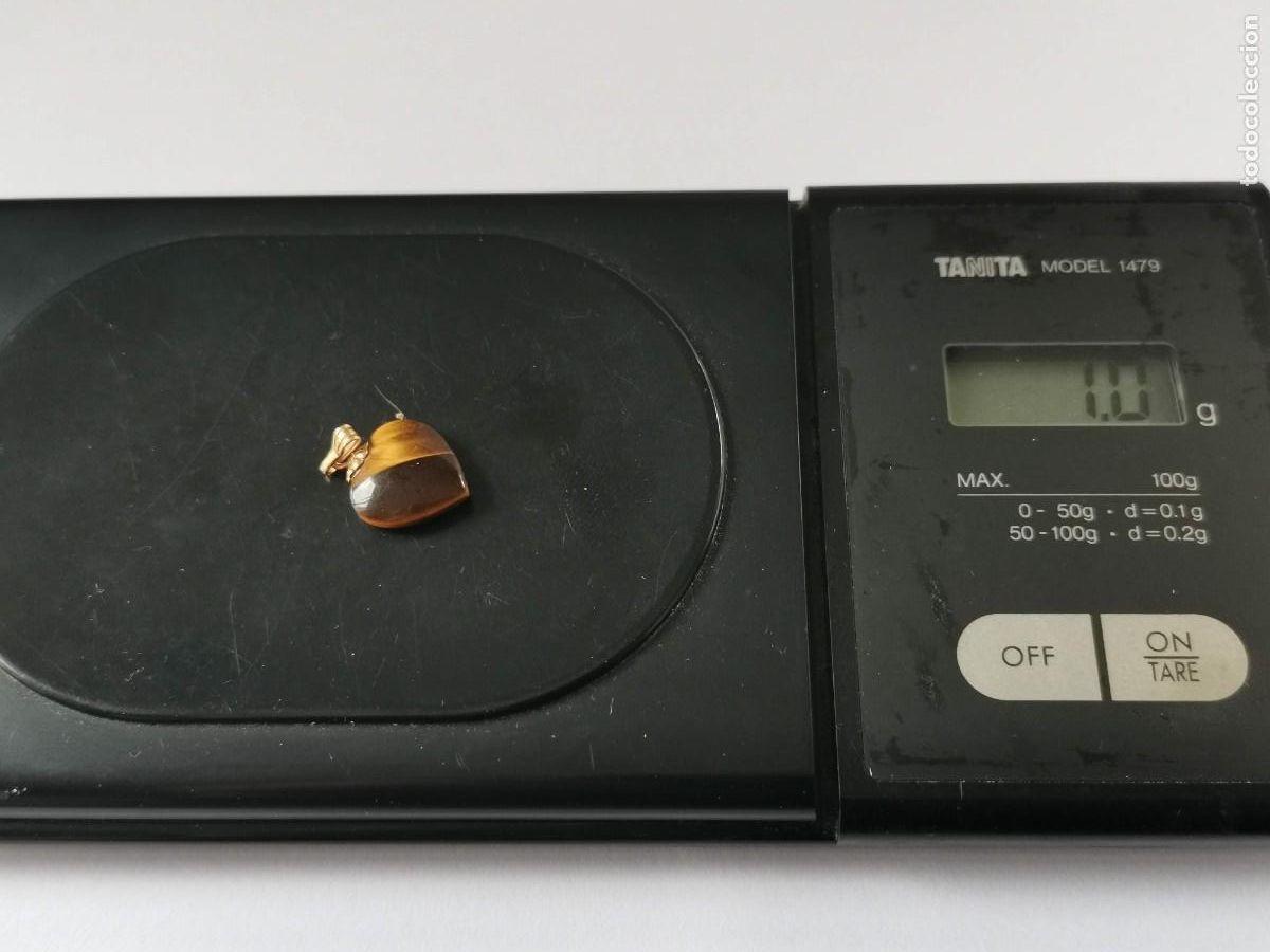 Joyeria: Colgante ojo de tigre 14 k - Foto 6