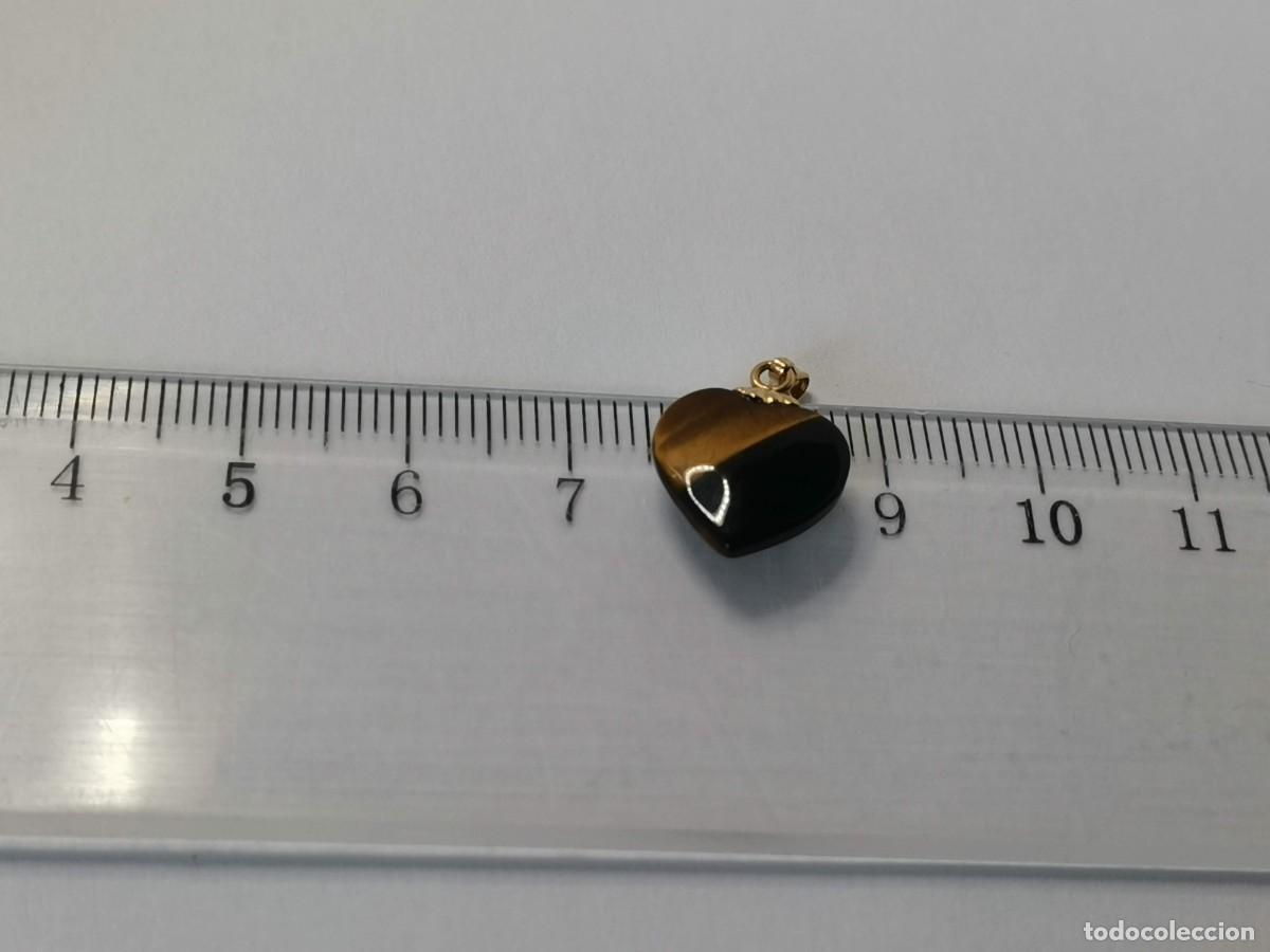 Joyeria: Colgante ojo de tigre 14 k - Foto 2