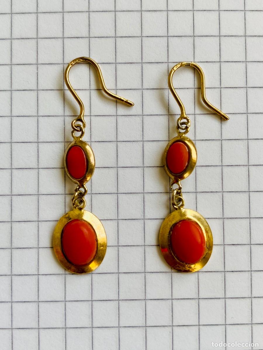 Joyeria: Pendientes de plata 800 Corales - Foto 3