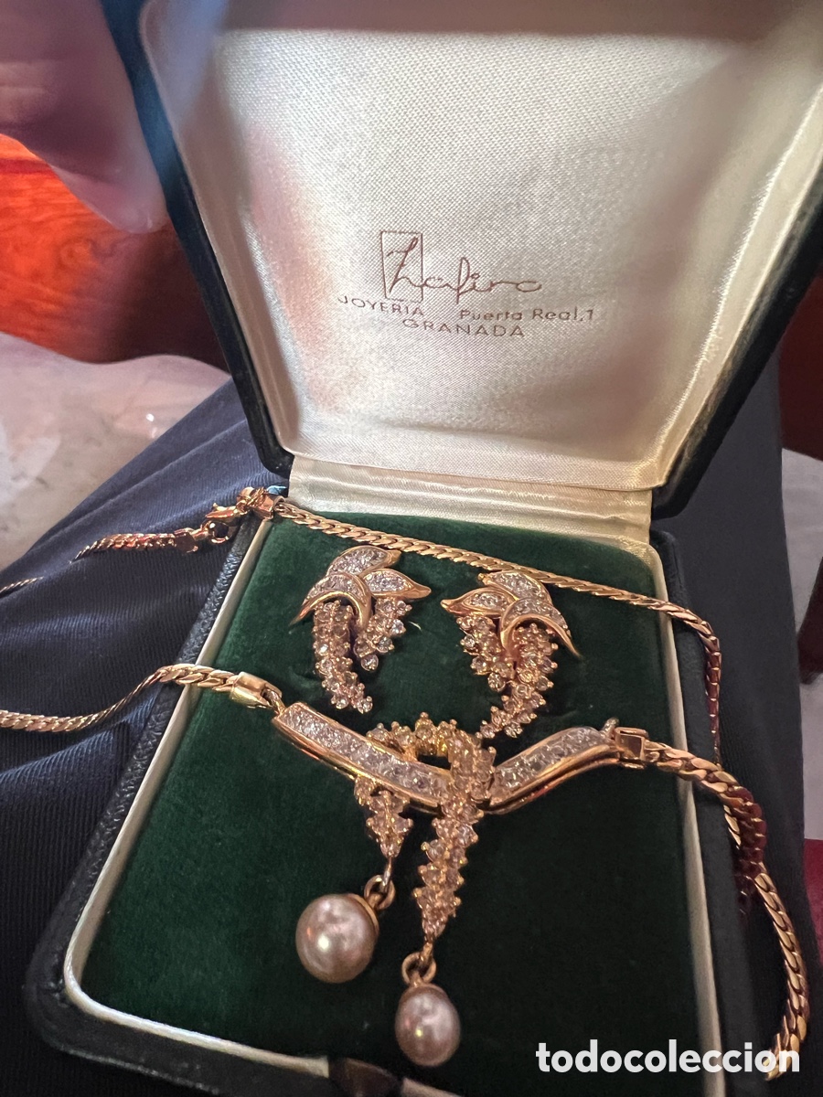 Joyeria: Gargantilla y pendientes a&ntilde;os 80 - Foto 1