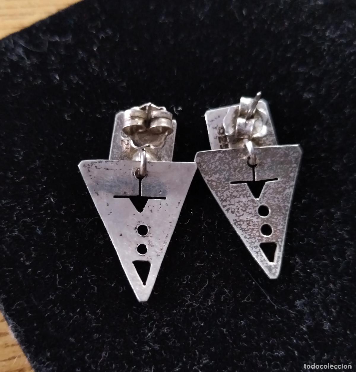 Joyeria: Pendientes de plata de ley, 925 mil&eacute;simas de pureza. - Foto 3