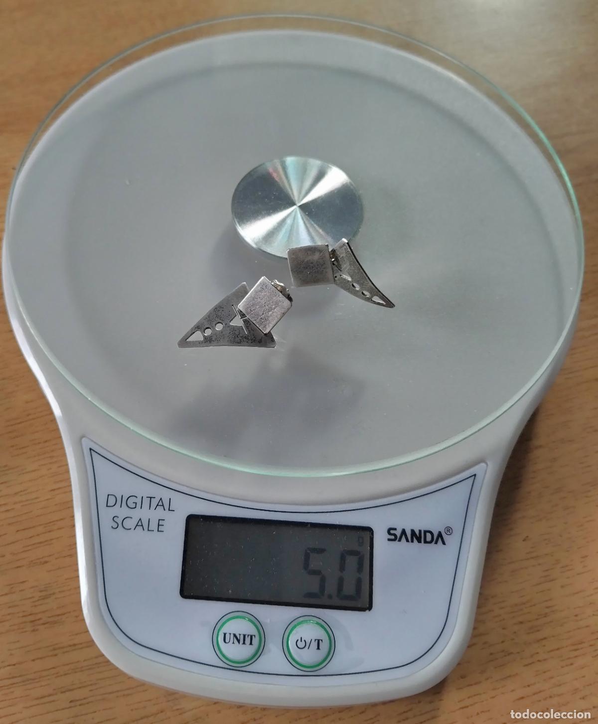 Joyeria: Pendientes de plata de ley, 925 mil&eacute;simas de pureza. - Foto 4