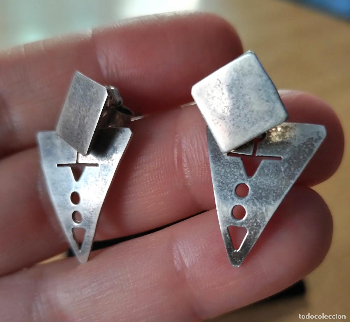 Joyeria: Pendientes de plata de ley, 925 mil&eacute;simas de pureza. - Foto 1