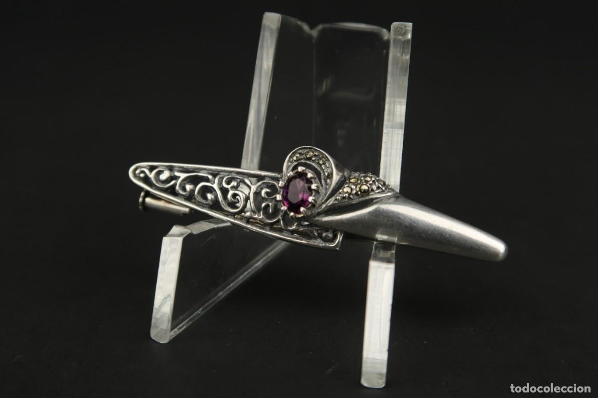 Joyeria: Antiguo Broche de Plata - Foto 5