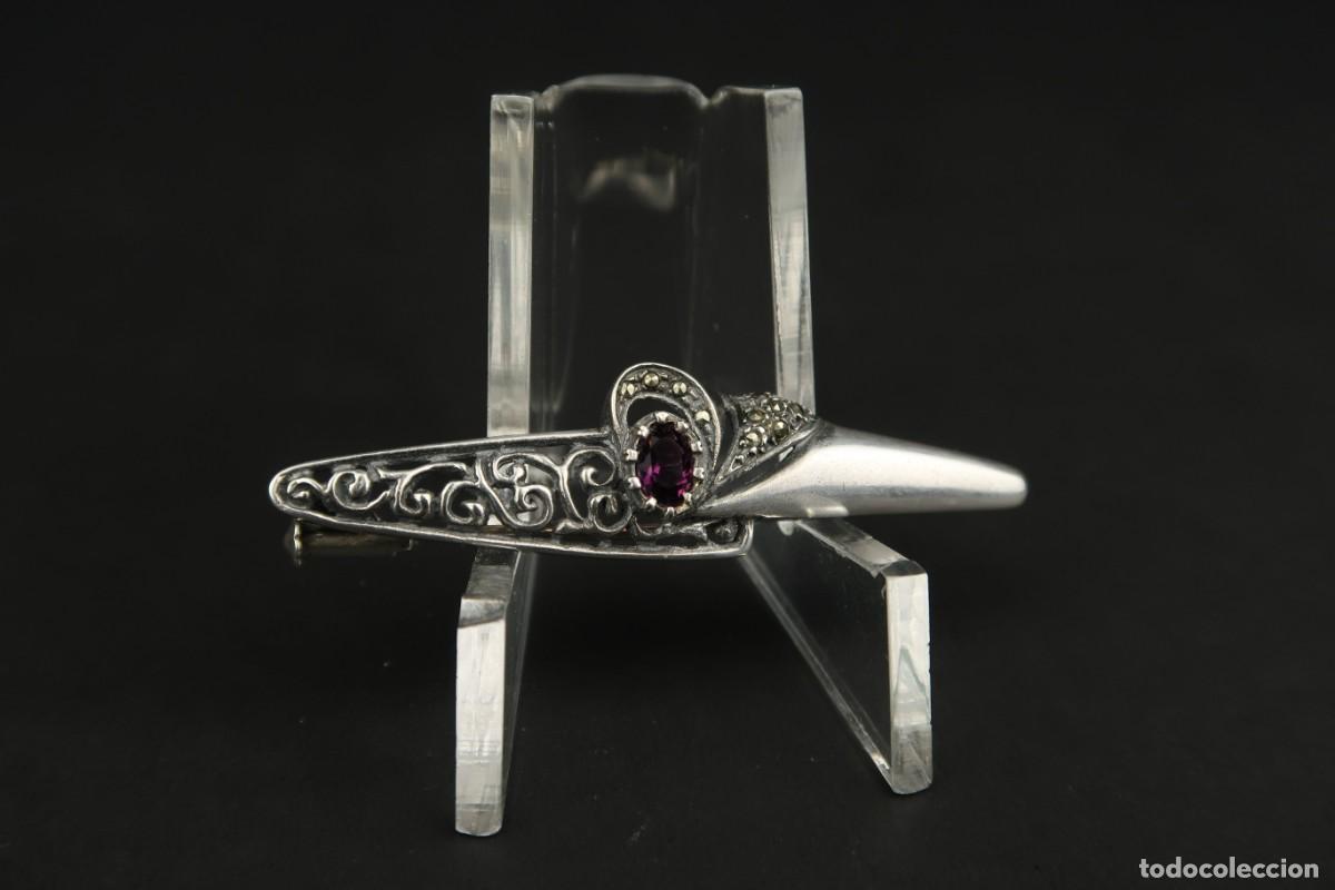 Joyeria: Antiguo Broche de Plata - Foto 6