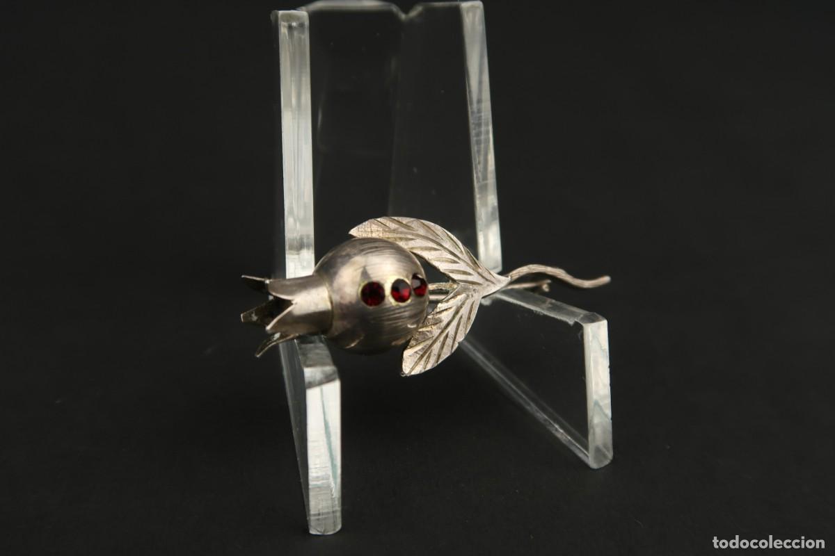 Joyeria: Antiguo Broche de Plata y Granates - Foto 5
