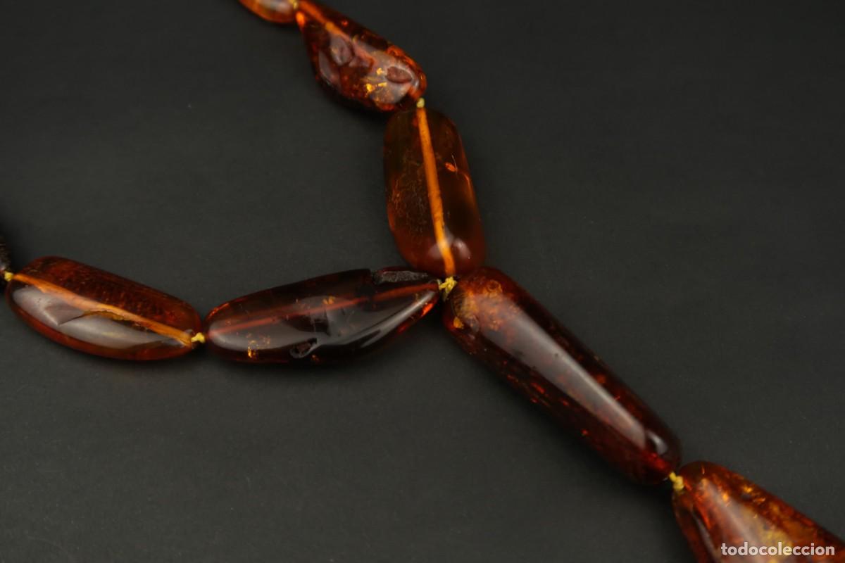 Joyeria: Antiguo Collar de &Aacute;mbar Natural - Foto 4