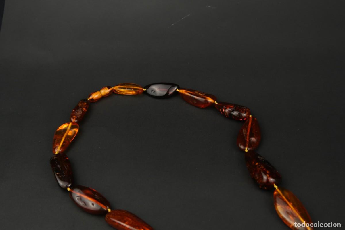 Joyeria: Antiguo Collar de &Aacute;mbar Natural - Foto 6