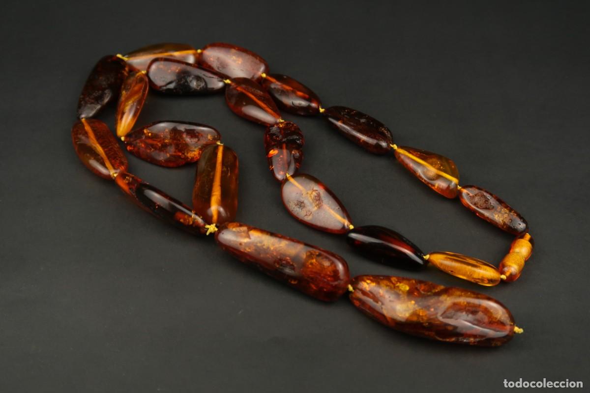 Joyeria: Antiguo Collar de &Aacute;mbar Natural - Foto 7