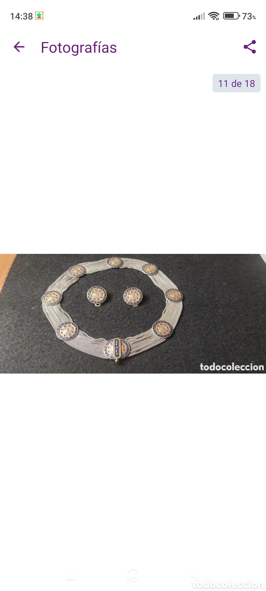 Joyeria: Lote collar y pendientes plata 925 - Foto 21