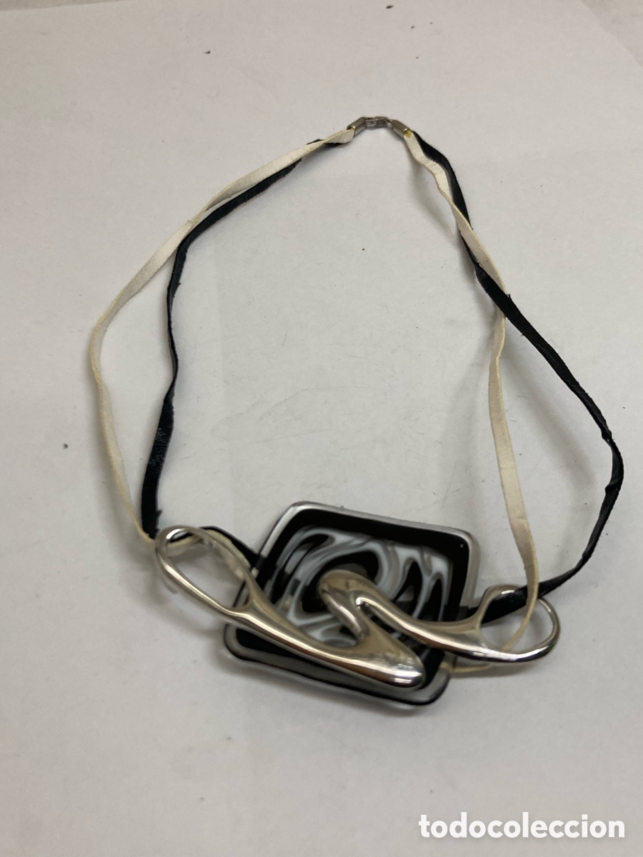 Joyeria: Collar PIEL Y COLGANTE de plata CC140 - Foto 1