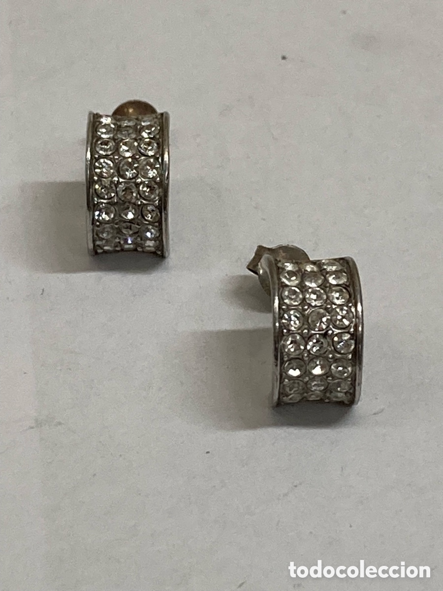 Joyeria: Pendientes de plata y engastado P200 - Foto 1