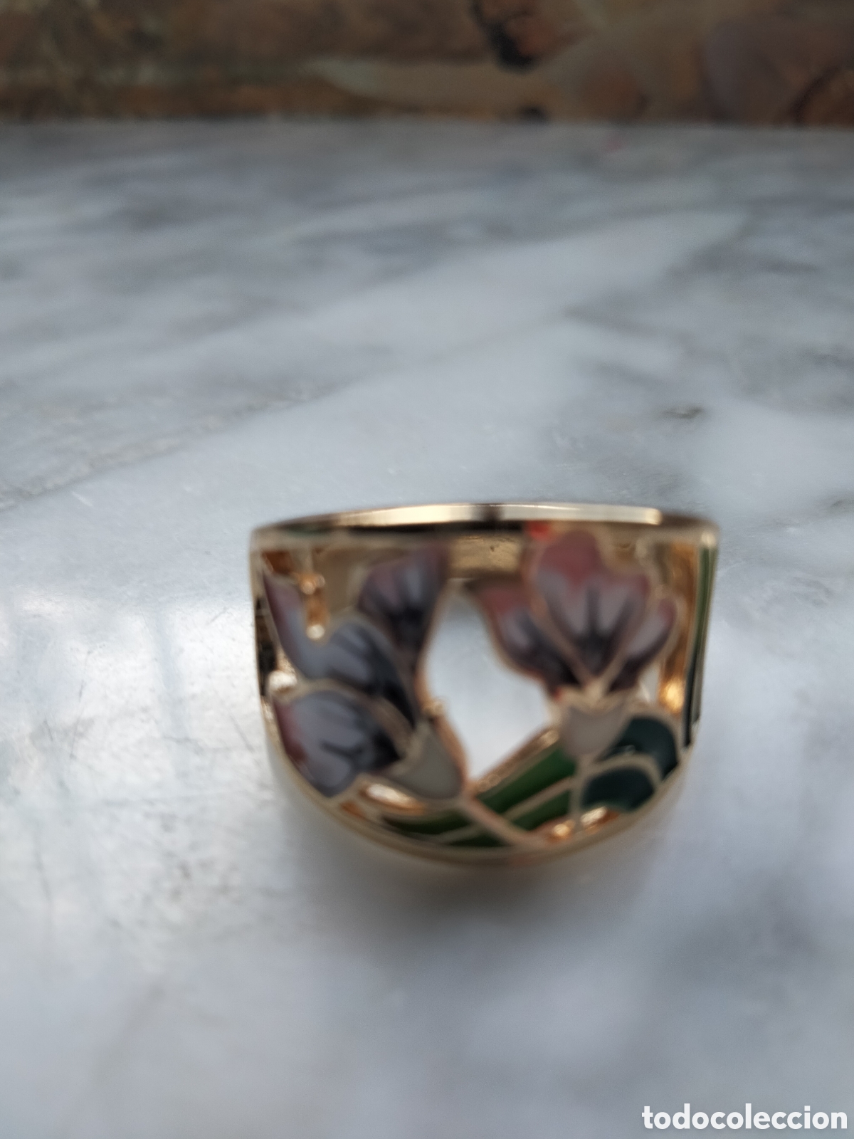 Joyeria: ANILLO CHAPADO EN PLATA FLORES ESMALTADAS - Foto 10