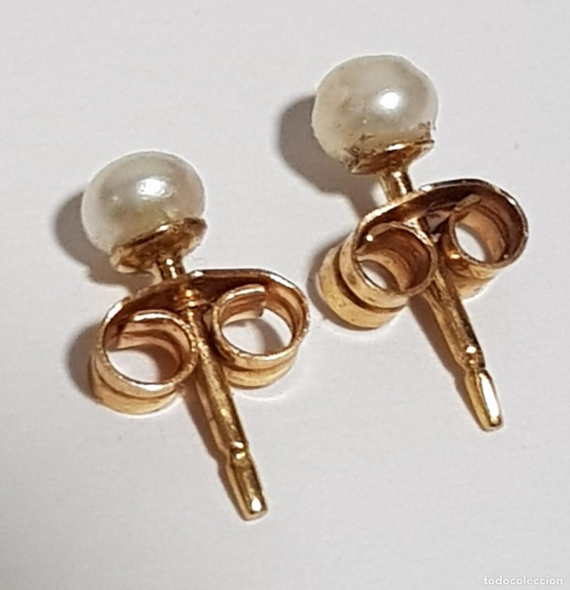Joyeria: Pendientes de oro 18 quilates con perlas - Foto 2